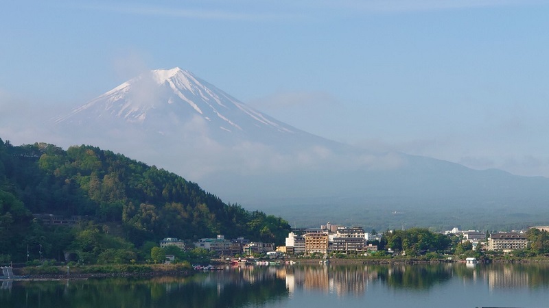 河口湖ホテルニューセンチュリーから見える富士山